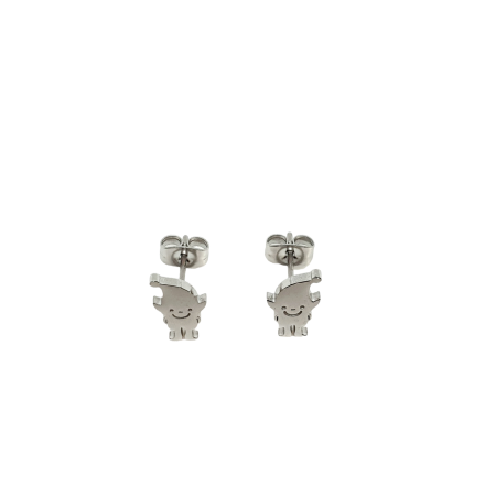 earrings steel silver alf2